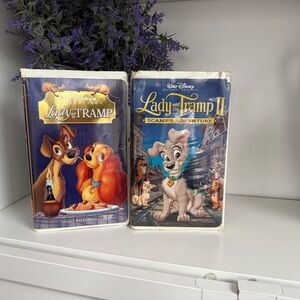 Disney Lady and the Tramp VHS Collection - Blue and White